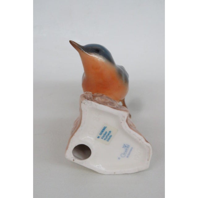 Goebel W Germany Cv84 Nuthatch Figurine 1967 Porcelain Bird on Branch 4898b For Sale - Image 15 of 18