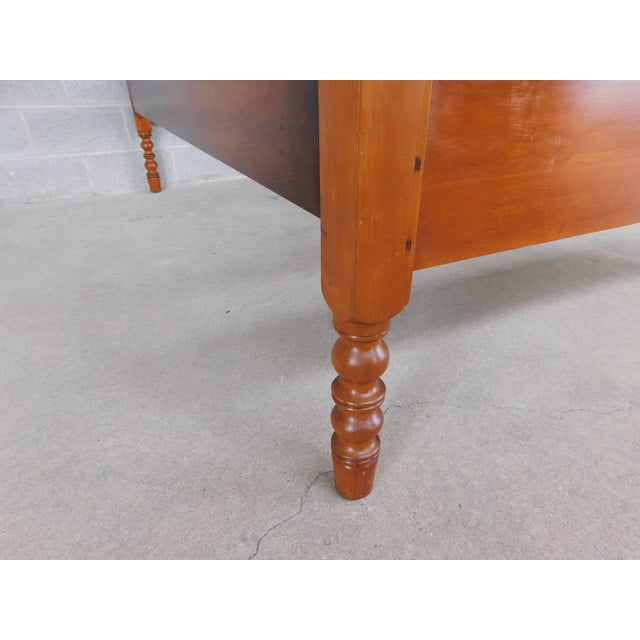 Antique Jenny Lind Style Spindle Tall Poster Cherry Full Size Bed For Sale - Image 9 of 14