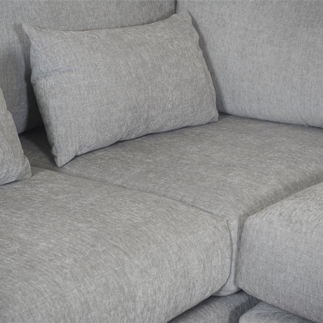 Stone Gray Mitchell Gold + Bob Williams Haywood Right Arm Sectional Sofa For Sale - Image 8 of 11