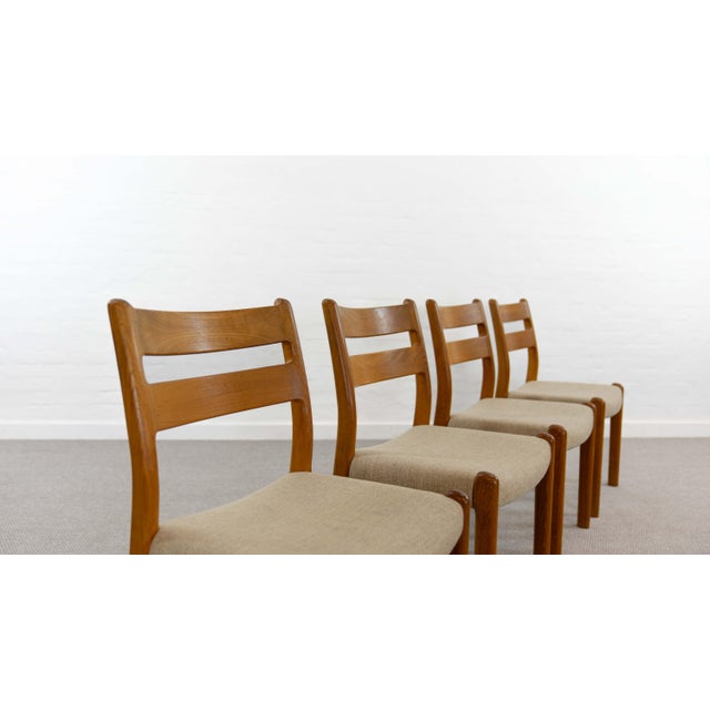 Mid-Century Teak Dining Chairs from EMC, 1960s, Set of 4 For Sale - Image 5 of 18