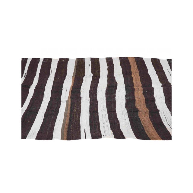Black White Hemp Kilim Rug - 6`3" X 8`6" For Sale In Los Angeles - Image 6 of 6