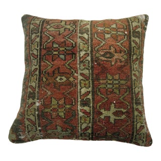 Mid 19th Century Square Heriz Pillow For Sale