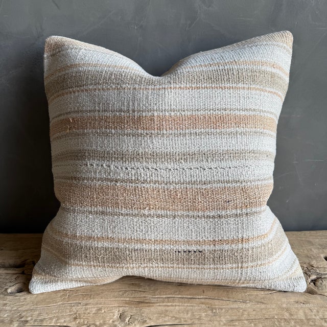 Vintage Rug Pillow – A For Sale In Los Angeles - Image 6 of 7