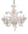 Chandelier in Pink Murano Glass, 1950s For Sale
