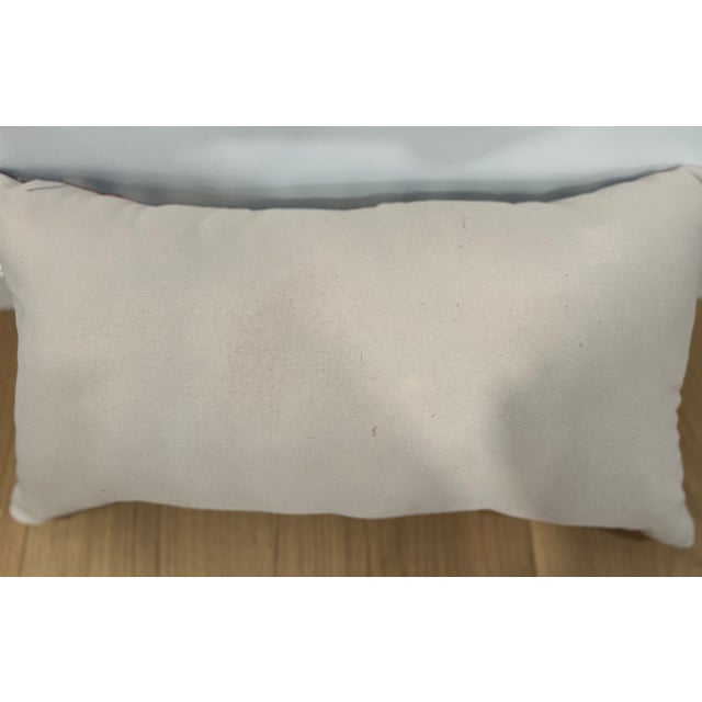 Red Pillow With Uzbek Textile For Sale - Image 8 of 8