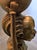 Vintage African Brass Figural Lady Table Lamp With Frosted Globe For Sale - Image 9 of 15