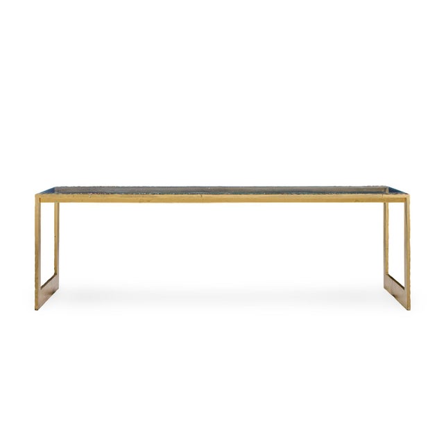 Thomas Pheasant for Baker Furniture Pompeii Bronzed Brass Coffee Table For Sale In Chicago - Image 6 of 7