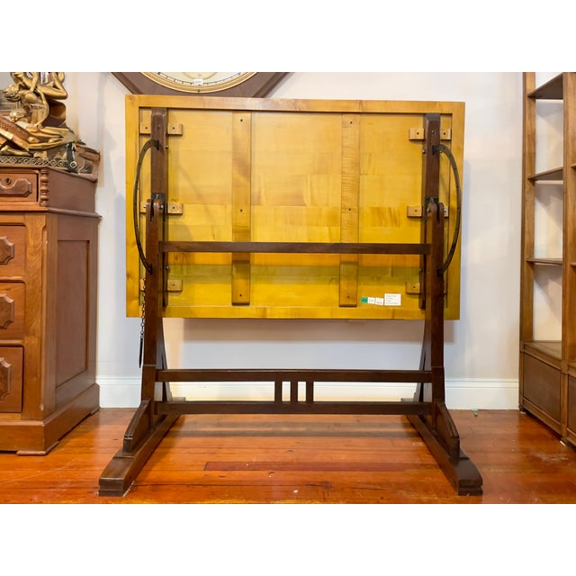 Tan Reproduction of 1920’s French Drafting Table by Restoration Hardware For Sale - Image 8 of 12