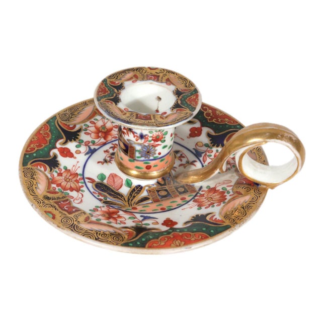 Ceramic Spode Porcelain Pattern No. 967 Chamberstick For Sale - Image 7 of 10
