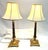 Vintage Hollywood Regency Style Gold Leaf Column Candlestick Lamps- A Pair For Sale - Image 17 of 18