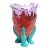 Contemporary Clear Extracolour Clear Lilac, Matt Red and Turquoise Vase by Gaetano Pesce for Fish Design For Sale - Image 3 of 3