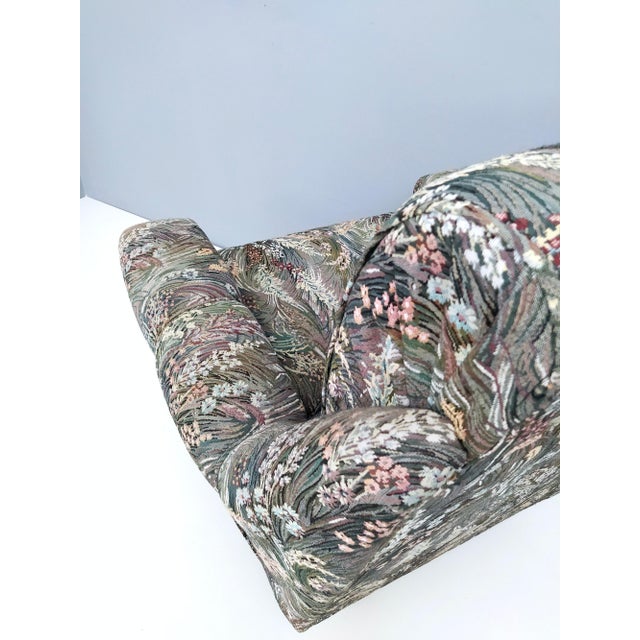 Set of Vintage Patterned Fabric Armchairs, Italy For Sale - Image 10 of 13