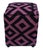 1990s Boho Chic Tribal Handmade Kilim Upholstered Ottoman For Sale - Image 4 of 9