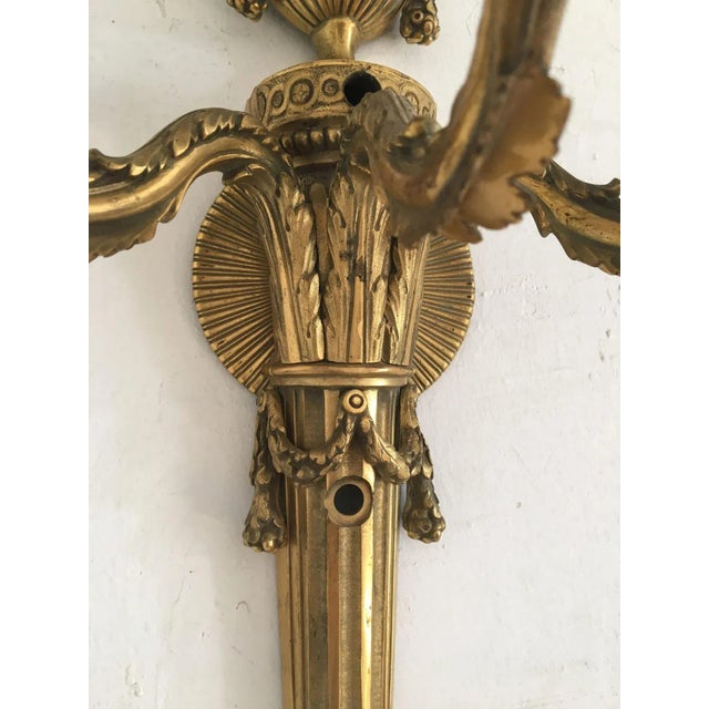 19th Century Gilded Brass Sconce For Sale - Image 10 of 11