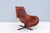 Brown Antonio Citterio for B&b Italia Patinated Cognac Leather Mart Swivel Armchair For Sale - Image 8 of 18