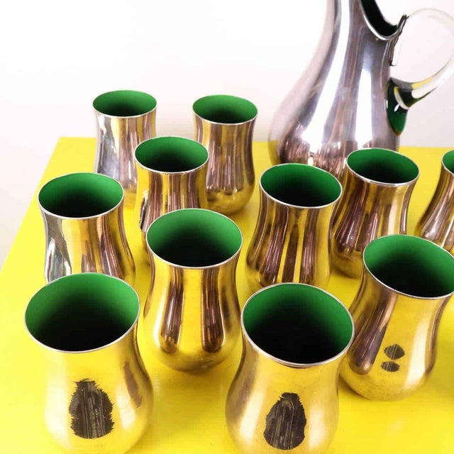 Jug and Glasses, Set of 13 For Sale - Image 3 of 11