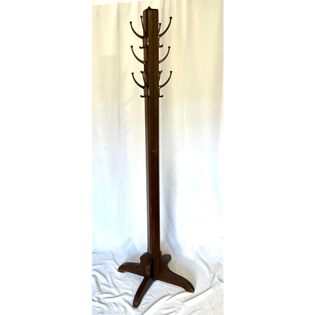 Traditional Early 1900s Arts & Crafts Expandable Standing Coat Rack For Sale - Image 3 of 18
