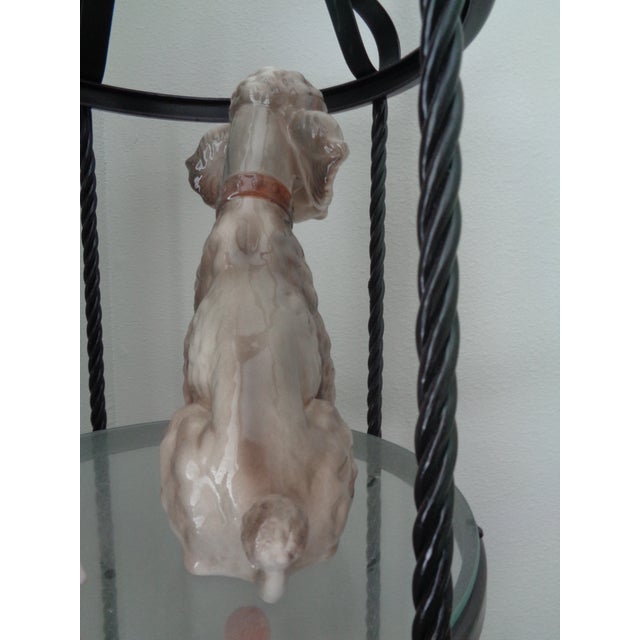 Vintage ceramic gray poodle figurine from Shafford's Kennel Club "Topsy" line, manufactured in Japan. Featuring a glossy...