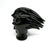 Sculpture in solid black glass, handmade by the master Sergio Rossi-Murano. Of the earliest 70s, signed on the base....