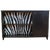 Swedish Art Moderne Black Writing Desk With Zebra Hair Hide For Sale