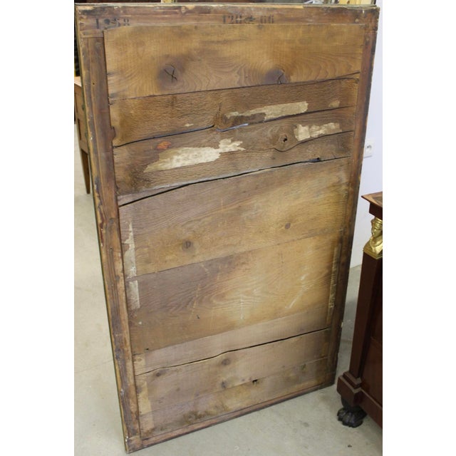 Brass and Mercury Bistro Mirror, 19th Century For Sale - Image 13 of 14