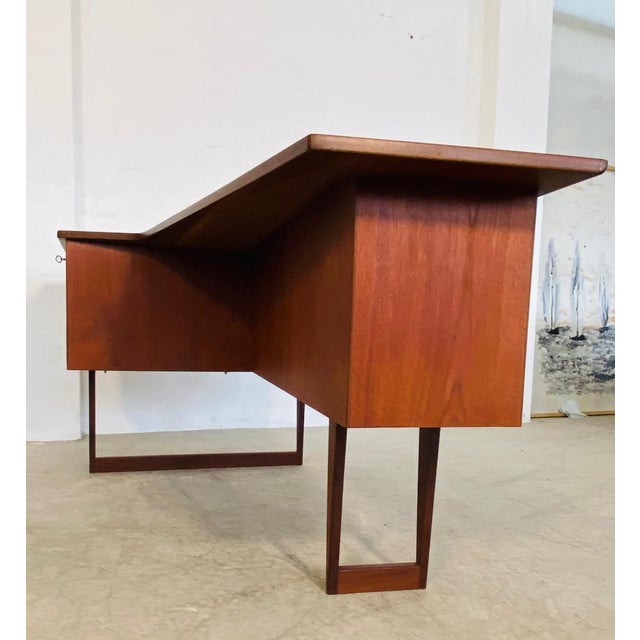 Mid-Century Danish Teak Boomerang Desk from Løvig, 1960s For Sale - Image 14 of 18