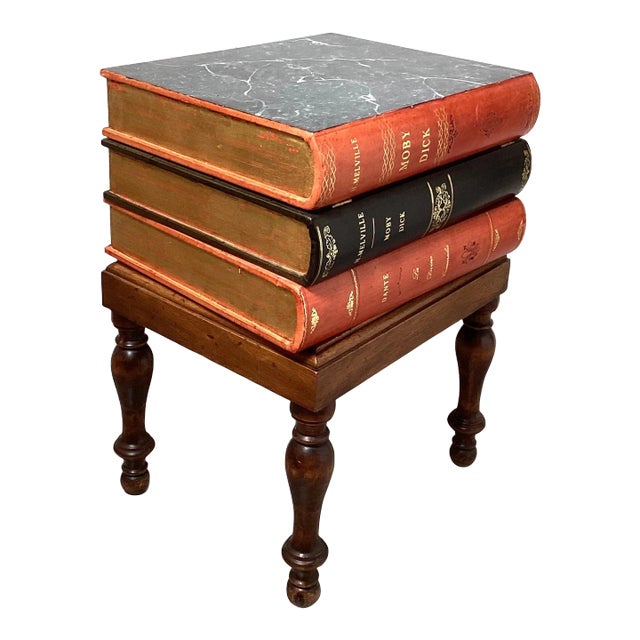 Italian Book Form Side Table For Sale