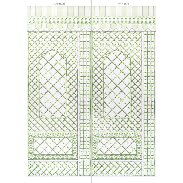 A chic lattice design with a stylized floral inset, Bamboo Trellis Panel B can be used with or without its companion,...