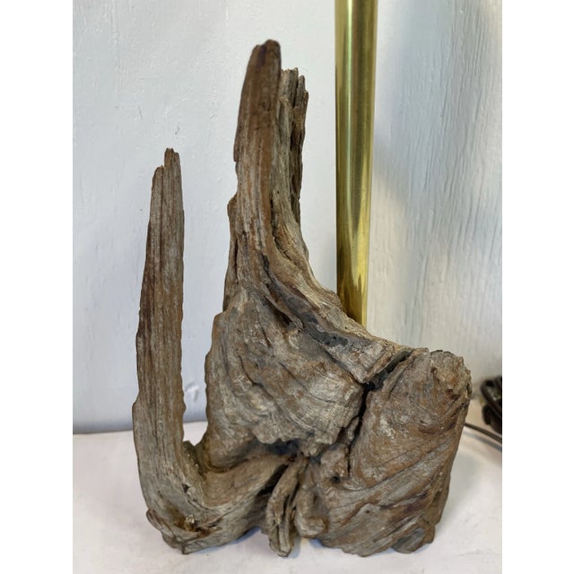 Vintage lamp made from a piece of driftwood!