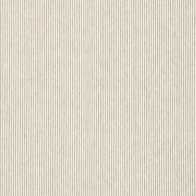 Transitional Schumacher Wesley Ticking Stripe Fabric in Umber For Sale - Image 3 of 3