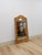 Coastal Pencil Reed Tall Arched Rectangular Wall Mirror, Woven Wood Frame Boho Wall Mirror For Sale - Image 4 of 10