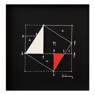 Jo Niemeyer, Diagonal Square (Collage), 2007, Serigraph For Sale