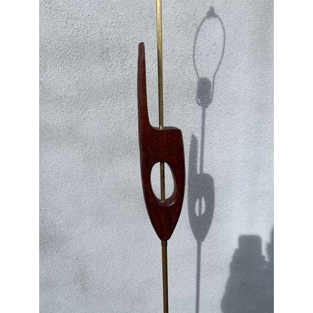 Danish Mid Century Teak Floor Lamp For Sale - Image 6 of 12