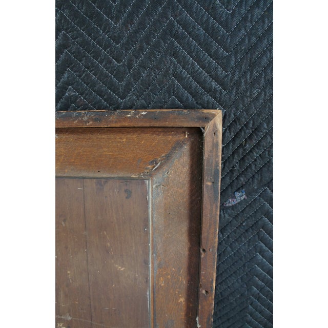 Antique American Empire Flame Mahogany Rectangular Wall Vanity Mirror 28" X 48" For Sale - Image 11 of 12
