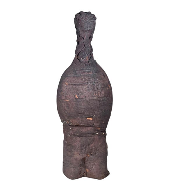 Mid 20th Century Claude Horan Signed Hawaiian Studio Pottery Female Sculpture 14" For Sale - Image 5 of 18