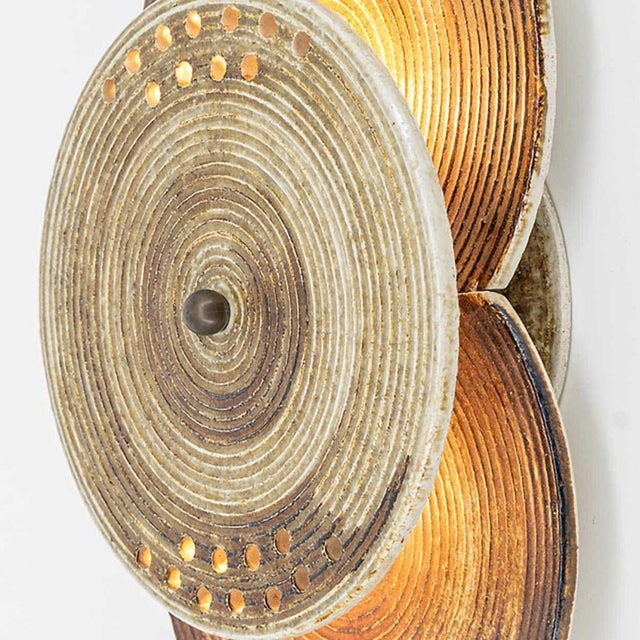 Ceramic Stoneware Wall Light from Axella, Denmark, 1970s For Sale - Image 3 of 15