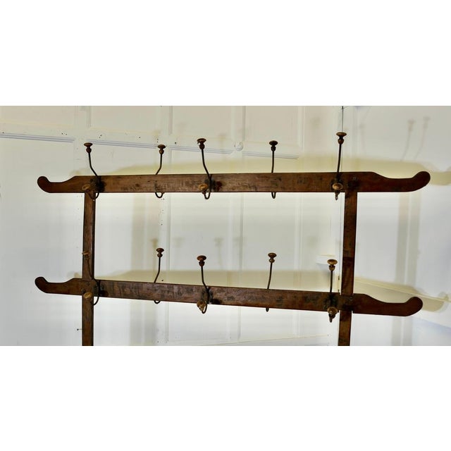 1900 - 1909 French Arts & Crafts Double-Sided Gilt Pine Hanging Rail, 1900 For Sale - Image 5 of 9