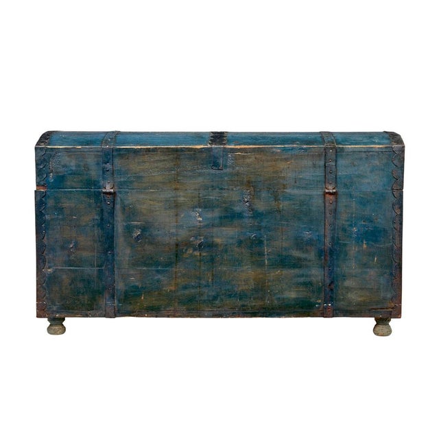 Swedish Hand-Painted Marriage Chest, 1807 For Sale - Image 6 of 11