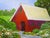 Lynne French Central California Red Barn landscape oil painting. The signed original painting measures 11x14 on prepared,...