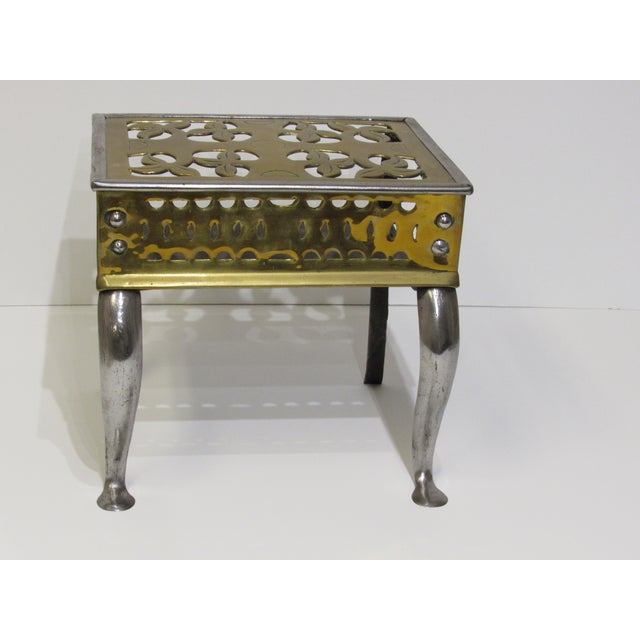 Brass Lattice Fireplace Set Chairish