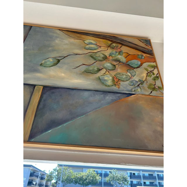 Late 20th Century Abstract Acrylic on Canvas For Sale - Image 4 of 10