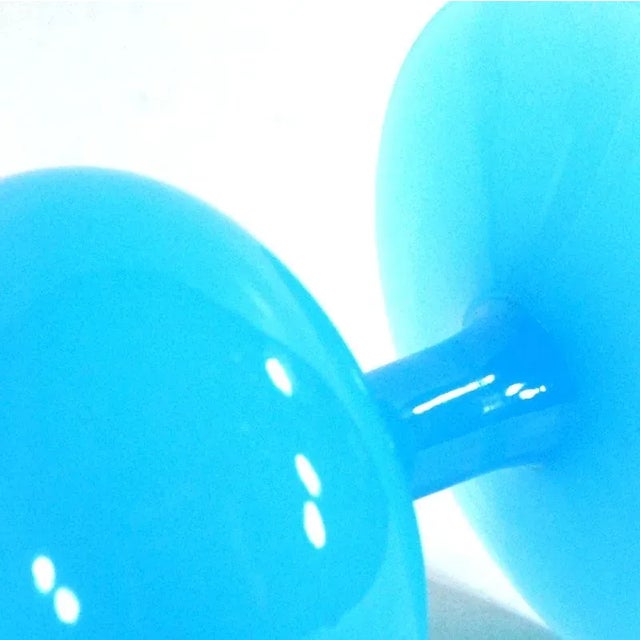 Vintage Blue Murano Glass Vase, 1960s For Sale - Image 6 of 9