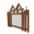 An exceptional tramp art frame with a beautifully patinated original mirror. A unique addition for your bathroom, hallway,...