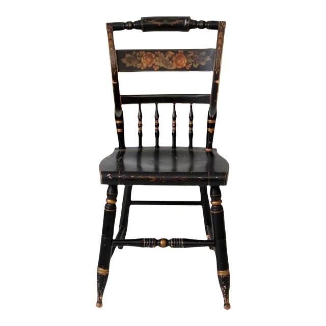 Antique Hitchcock Style Chair For Sale
