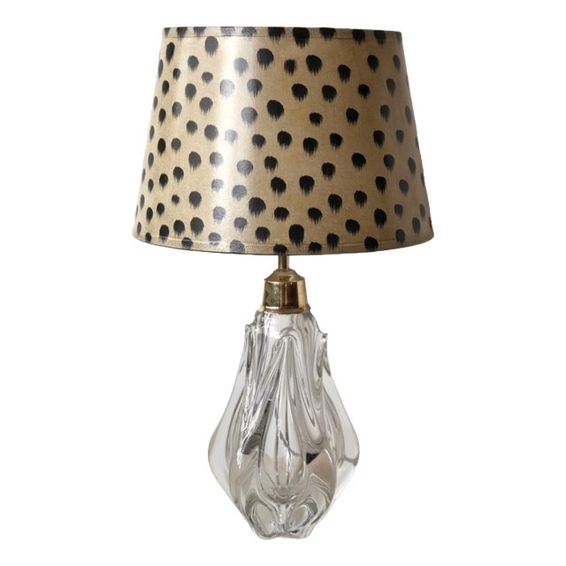 Bohemia Crystal Table Lamp, 1970s For Sale