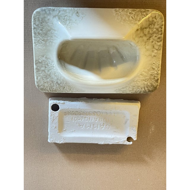 Vintage Italian Ceramic Built-in Bathroom Set from Gamma Fiorano, Italy, 1970, Set of 3 For Sale - Image 4 of 18