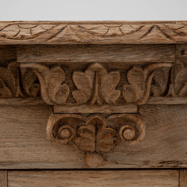 Brown 19th Century Belgian Bleached Oak Box For Sale - Image 8 of 18