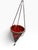 Vintage Moroccan-Style Hanging Lantern | Iridescent Red Glass Tea Light Holder For Sale - Image 4 of 7