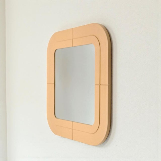 Italian Beige Mirror by Anna Castelli Ferrieri for Kartell, 1960s For Sale - Image 13 of 13