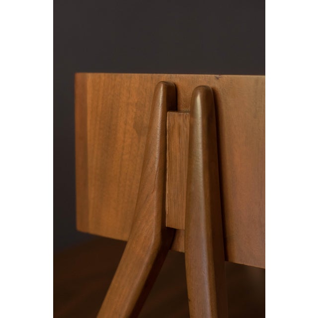 Pair of Vintage Kipp Stewart Walnut Floating Nightstands by Drexel Declaration For Sale - Image 16 of 18